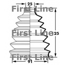 FCB2377 FIRST LINE Пыльник, приводной вал