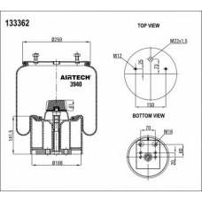 3940 KPP Airtech Кожух пневматической рессоры