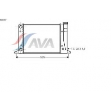 AI2007 AVA Радиатор, охлаждение двигателя