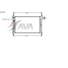 OLA2150 AVA Радиатор, охлаждение двигателя