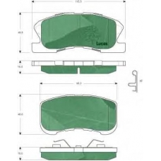 GDB3266 TRW Комплект тормозных колодок, дисковый тормоз