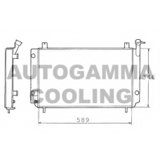 100641 AUTOGAMMA Радиатор, охлаждение двигателя