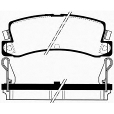 J PP-299AF JAPANPARTS Комплект тормозных колодок, дисковый тормоз