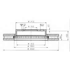 BDC4588 QH Benelux Тормозной диск