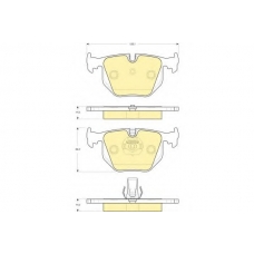 6115302 GIRLING Комплект тормозных колодок, дисковый тормоз