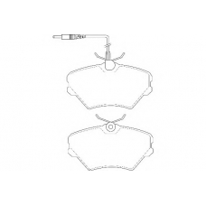 WBP21424A WAGNER LOCKHEED Комплект тормозных колодок, дисковый тормоз