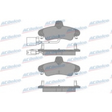 AC814081D AC Delco Комплект тормозных колодок, дисковый тормоз