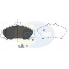 CBP31245 COMLINE Комплект тормозных колодок, дисковый тормоз