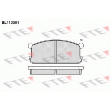 BL1133A1 FTE Комплект тормозных колодок, дисковый тормоз