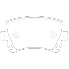 FP1108 FIT Комплект тормозных колодок, дисковый тормоз