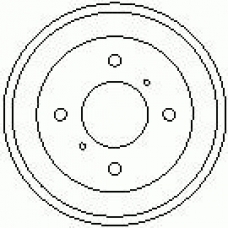 7D0293 KAWE Тормозной барабан