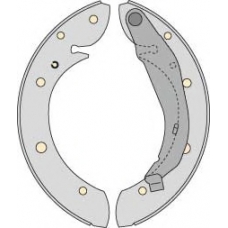 K751791 MGA Комплект тормозов, барабанный тормозной механизм