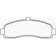 MDB1623 MINTEX Комплект тормозных колодок, дисковый тормоз