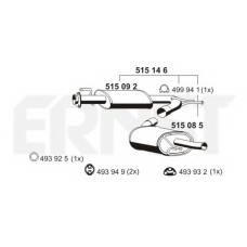 515146 ERNST Глушитель выхлопных газов конечный