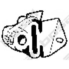 255-156 BOSAL Резиновые полоски, система выпуска