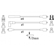 0 986 356 834 BOSCH Комплект проводов зажигания
