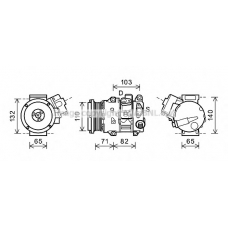 TOK659 Prasco Компрессор, кондиционер