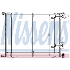 63978 NISSENS Радиатор, охлаждение двигателя