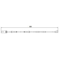 WI0737 BREMSI Сигнализатор, износ тормозных колодок