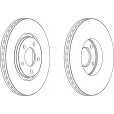DDF1372C FERODO Тормозной диск