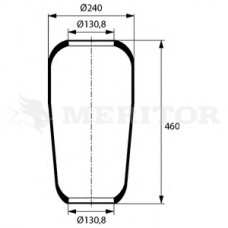 MLF8085 MERITOR Кожух пневматической рессоры