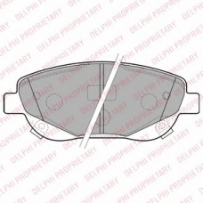 LP2207 DELPHI Комплект тормозных колодок, дисковый тормоз
