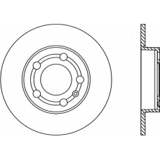 BDA1668.10 OPEN PARTS Тормозной диск