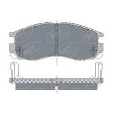 SP 133 SCT Комплект тормозных колодок, дисковый тормоз