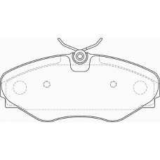 FD7386A NECTO Комплект тормозных колодок, дисковый тормоз