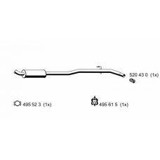 522076 ERNST Предглушитель выхлопных газов