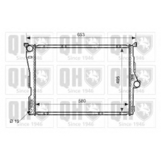 QER1554 QUINTON HAZELL Радиатор, охлаждение двигателя