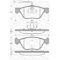 363702161035 MAGNETI MARELLI Комплект тормозных колодок, дисковый тормоз