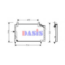 352080N AKS DASIS Конденсатор, кондиционер