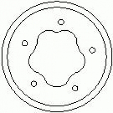 7D0057 KAWE Тормозной барабан
