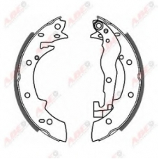 C0P001ABE ABE Комплект тормозных колодок