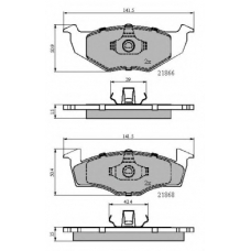 NP2204 NATIONAL Комплект тормозных колодок, дисковый тормоз