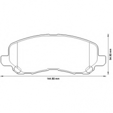 573278B BENDIX Комплект тормозных колодок, дисковый тормоз