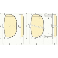 6110109 GIRLING Комплект тормозных колодок, дисковый тормоз