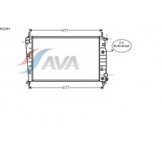 FD2344 AVA Радиатор, охлаждение двигателя