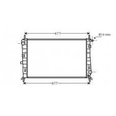 FD2185 AVA Радиатор, охлаждение двигателя