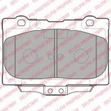 LP2155 DELPHI Комплект тормозных колодок, дисковый тормоз