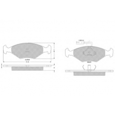 PF10792 PROCODIS FRANCE Комплект тормозных колодок, дисковый тормоз