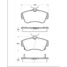 BLF1257 QUINTON HAZELL Комплект тормозных колодок, дисковый тормоз