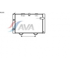 PE2035 AVA Радиатор, охлаждение двигателя