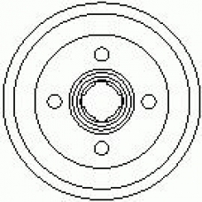 7D0132 KAWE Тормозной барабан