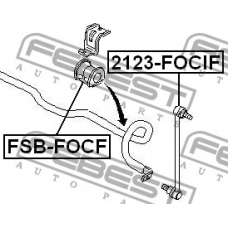 FSB-FOCF FEBEST Опора, стабилизатор
