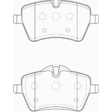 FD7367A NECTO Комплект тормозных колодок, дисковый тормоз