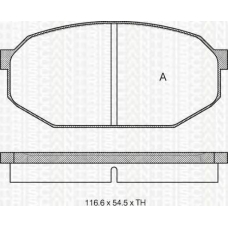 8110 42012 TRIDON Brake pads - front