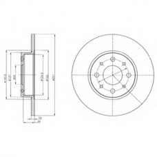 BG4312 DELPHI Тормозной диск