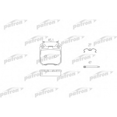 PBP525 PATRON Комплект тормозных колодок, дисковый тормоз